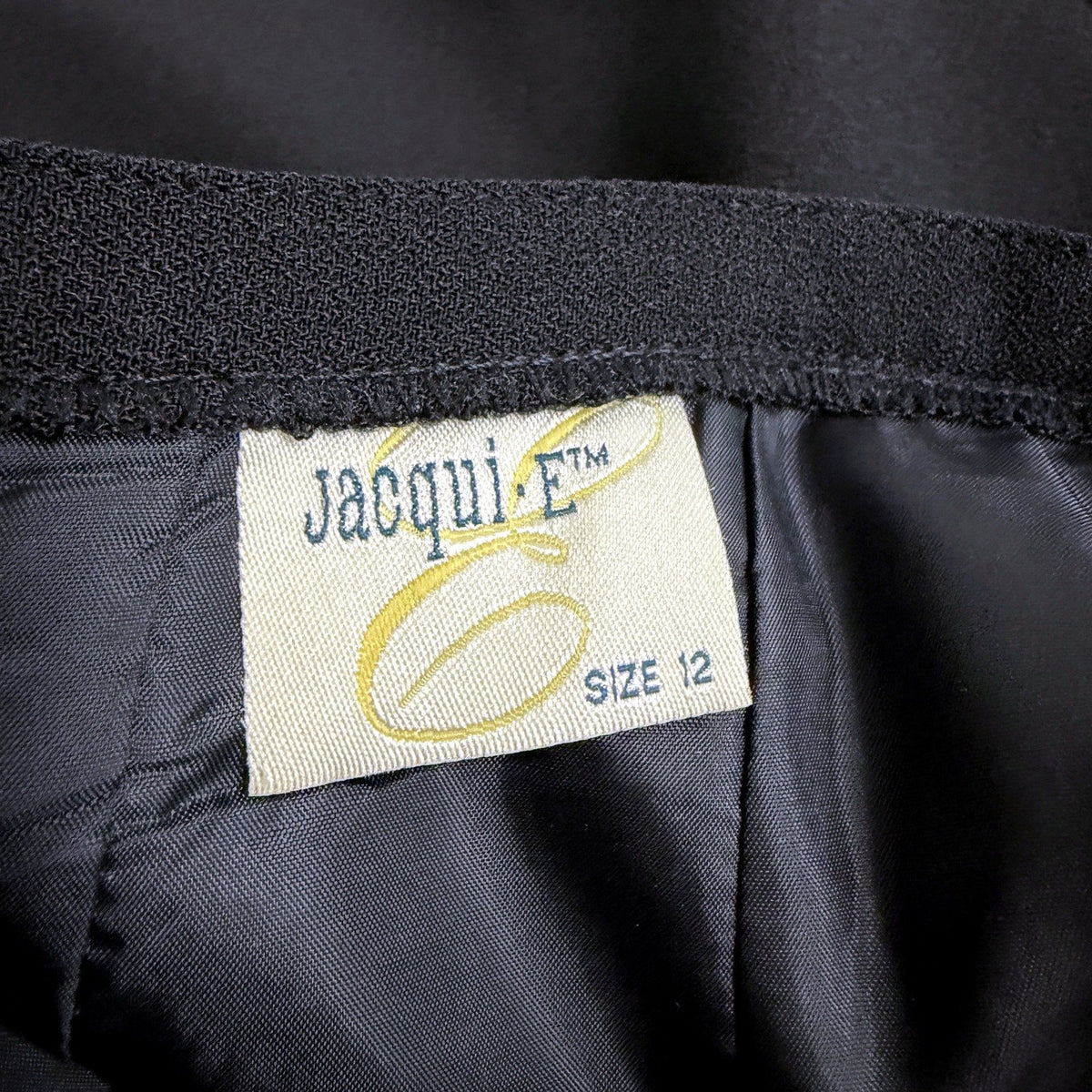 Jacqui.E Womens Vintage Button Front Maxi Skirt Black Size 12