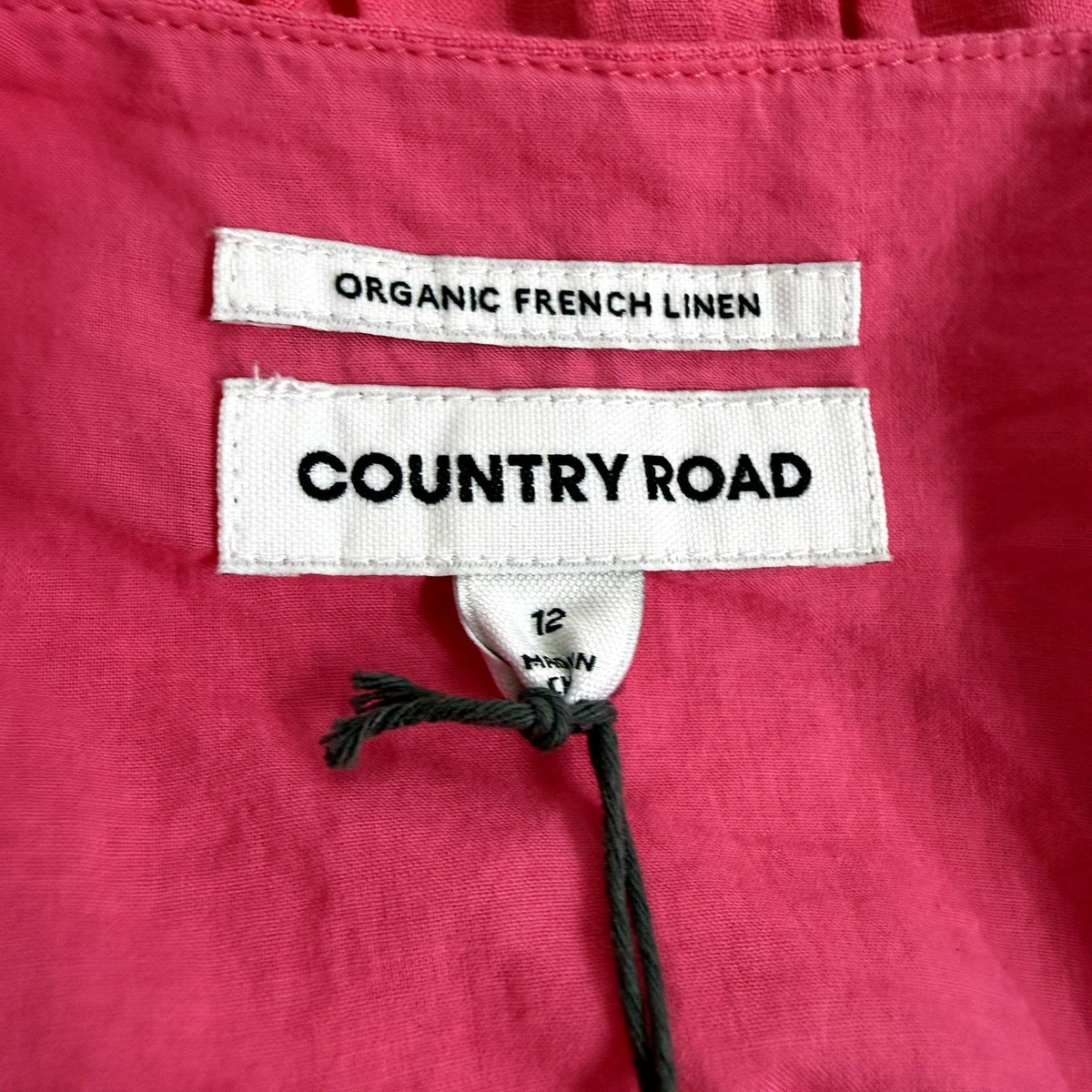 Country Road Womens Linen Mini Skirt Flamingo Pink Size 12 NEW