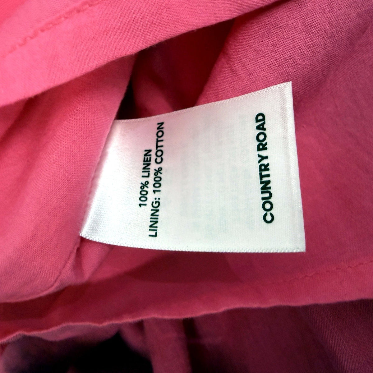 Country Road Womens Linen Mini Skirt Flamingo Pink Size 12 NEW