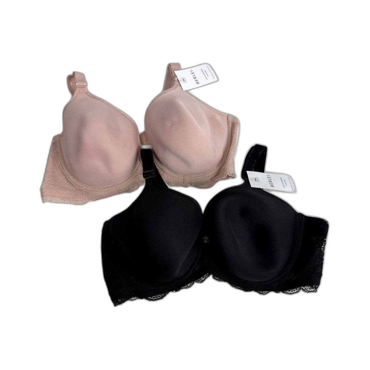 Berlei Womens Lift & Shape T-Shirt Bra 2-Pack Pink Black 18D NEW