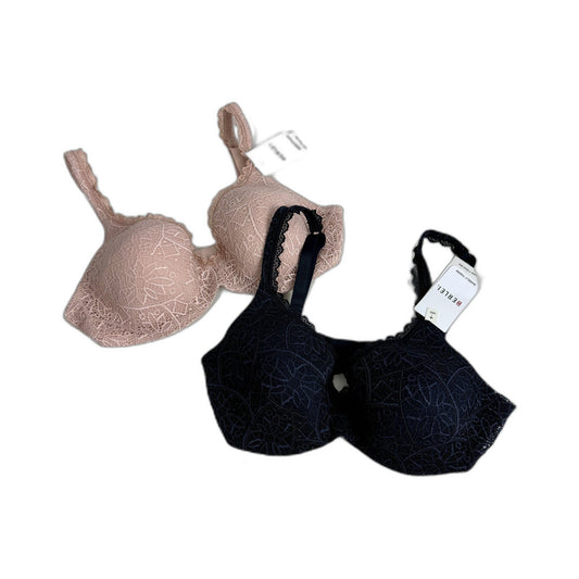 Berlei Womens Barely There Lace T-Shirt Bra Navy Pink 14D 2-Pack Size 14D NEW