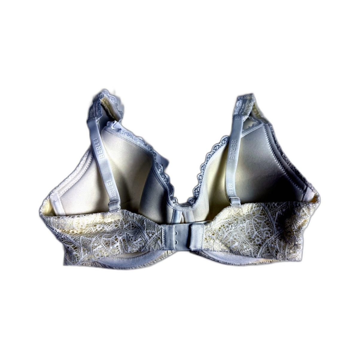 Berlei Womens Lace T-Shirt Bra 2-Pack Molded Cups Navy White 14C NEW