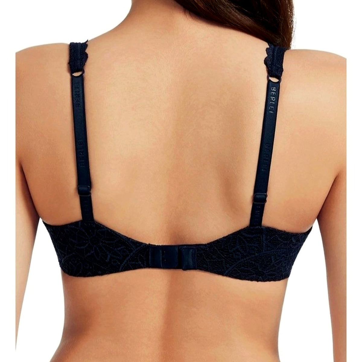Berlei Womens Lace T-Shirt Bra 2-Pack Molded Cups Navy White 14C NEW