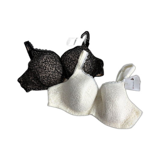 Berlei Womens Lace T-Shirt Bra 2-Pack Molded Cup Black White 18C NEW