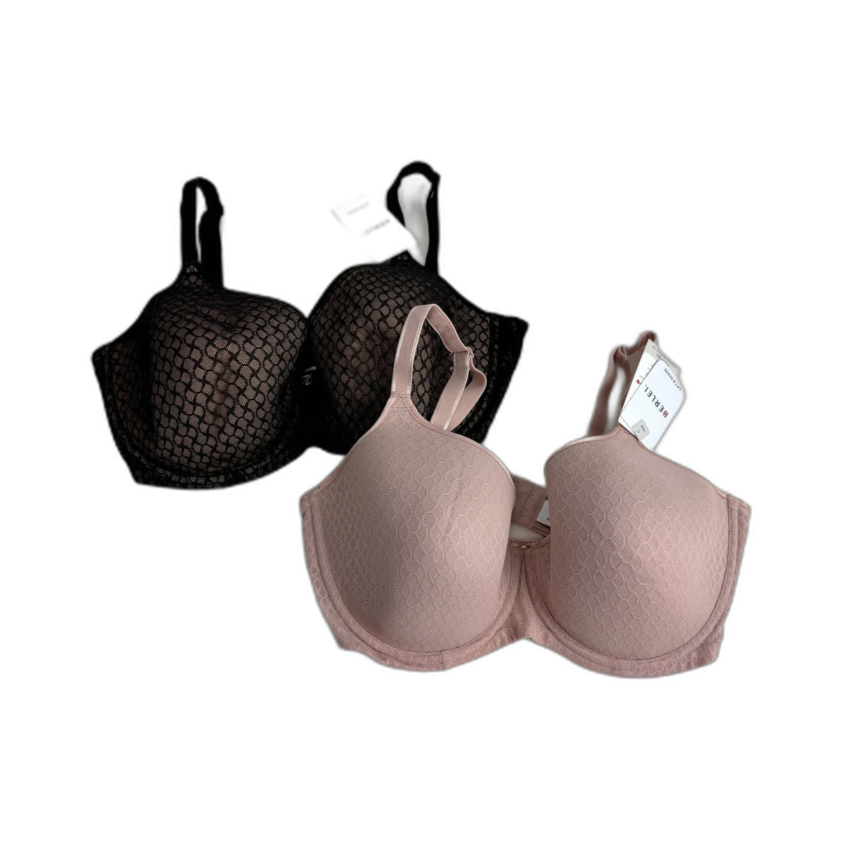 Berlei Womens Lift & Shape Mesh T-Shirt Bra 2-Pack Multi Color Mauve 14E NEW