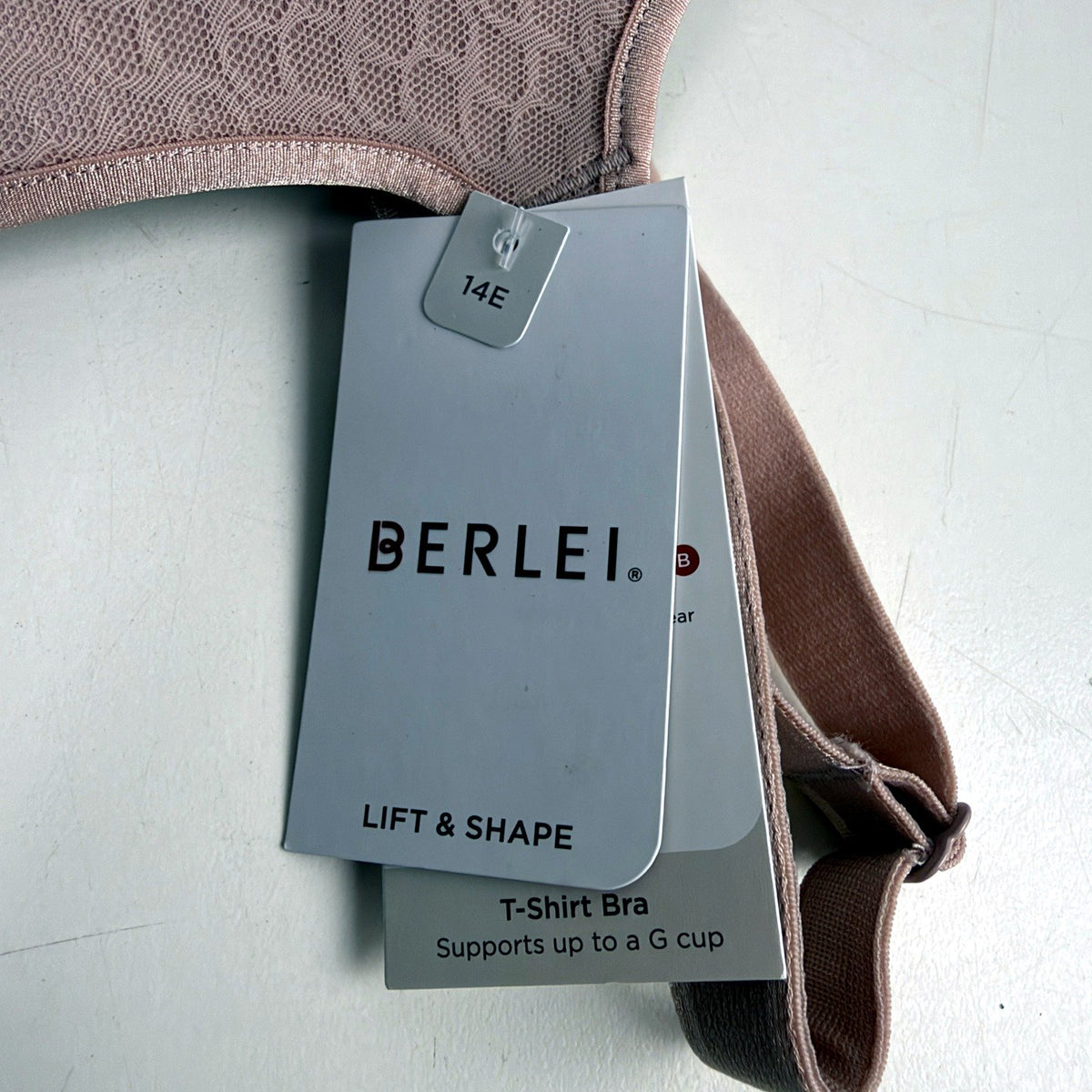 Berlei Womens Lift & Shape Mesh T-Shirt Bra 2-Pack Multi Color Mauve 14E NEW