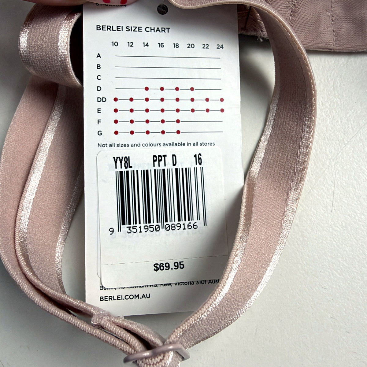 Berlei Womens Lift & Shape T-Shirt Bra 2-Pack Multi Color Mauve 16D NEW