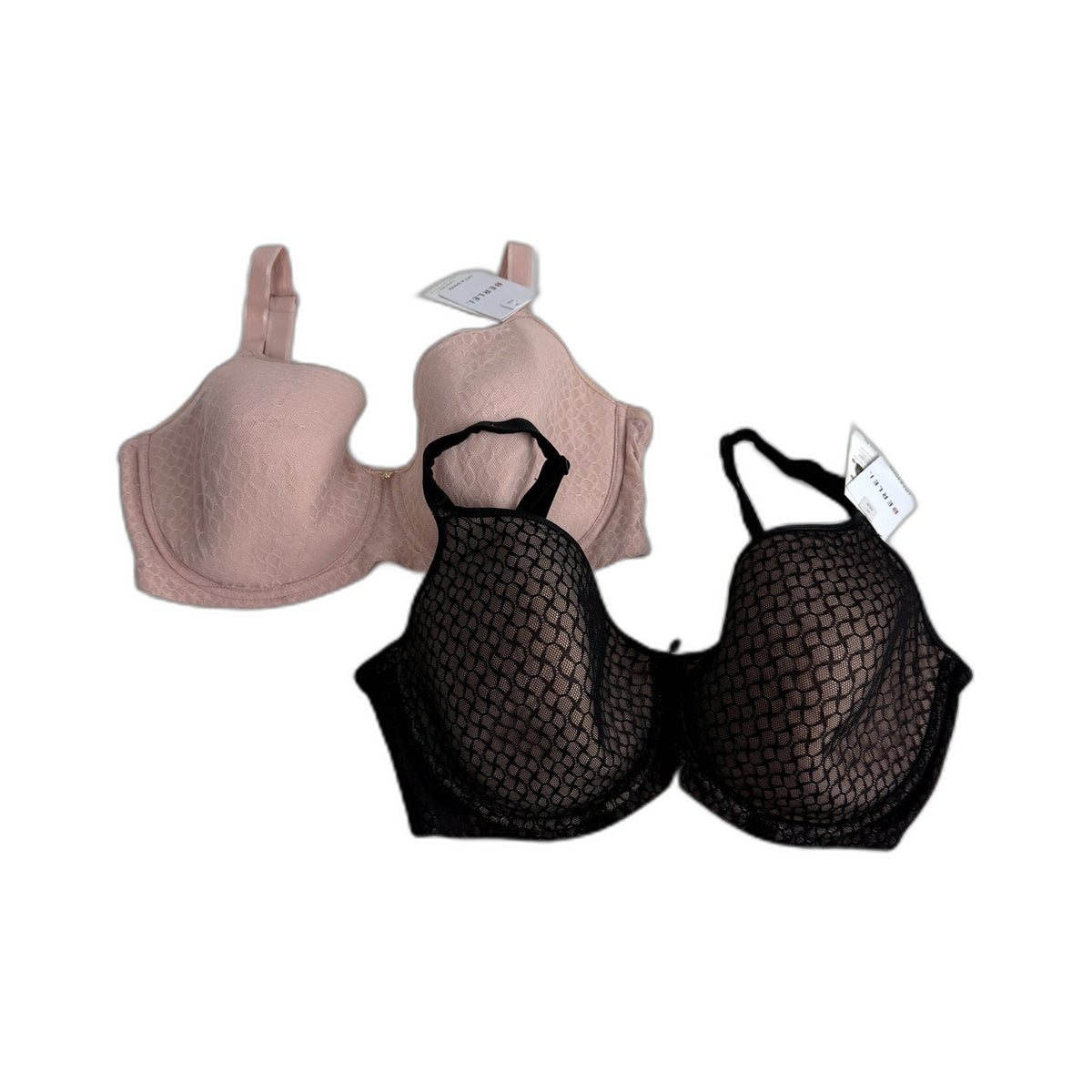 Berlei Womens Lift & Shape T-Shirt Bra 2-Pack Black Blush 16E NEW