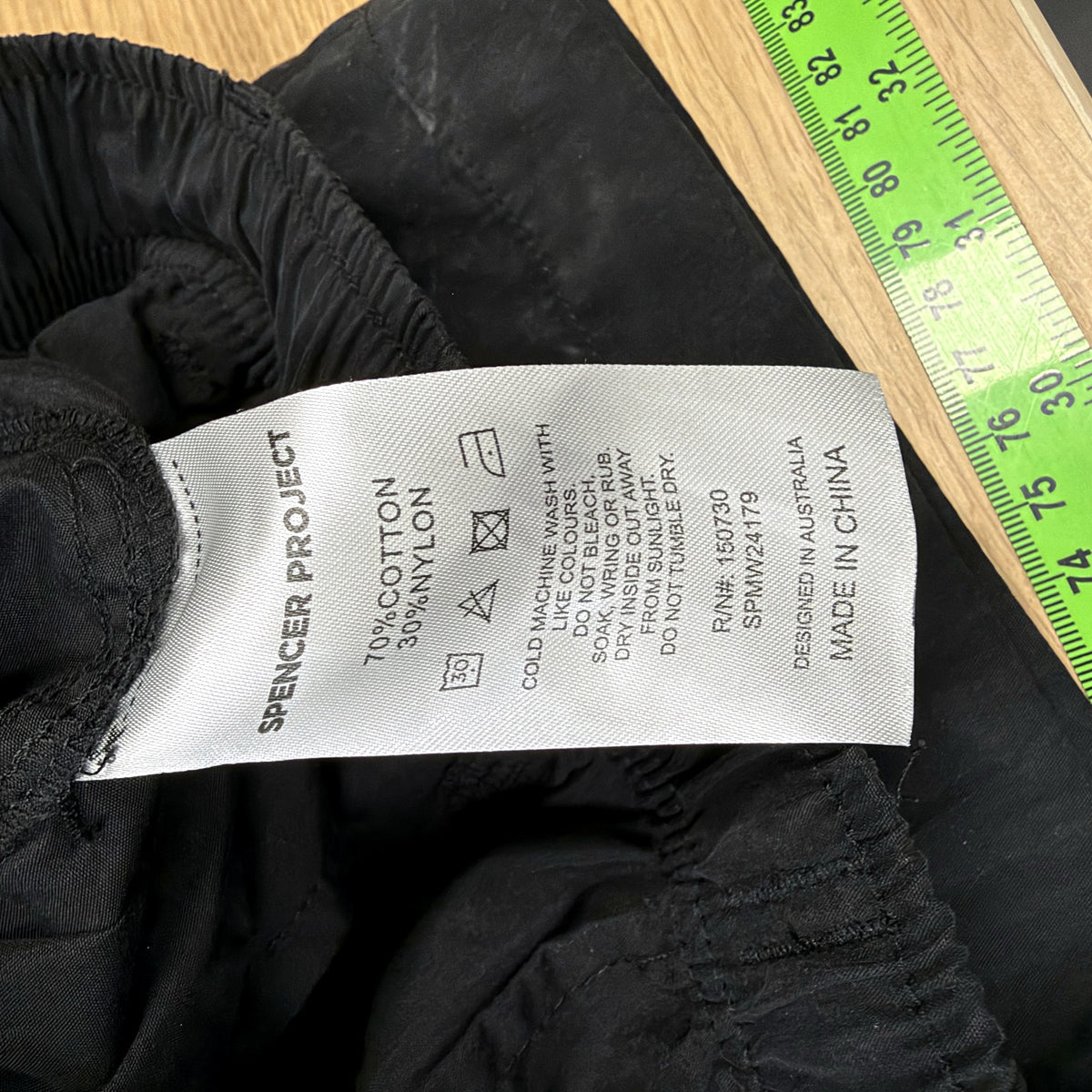 Spencer Project Mens Black Cargo Pants Convertible Zip Off Size 32