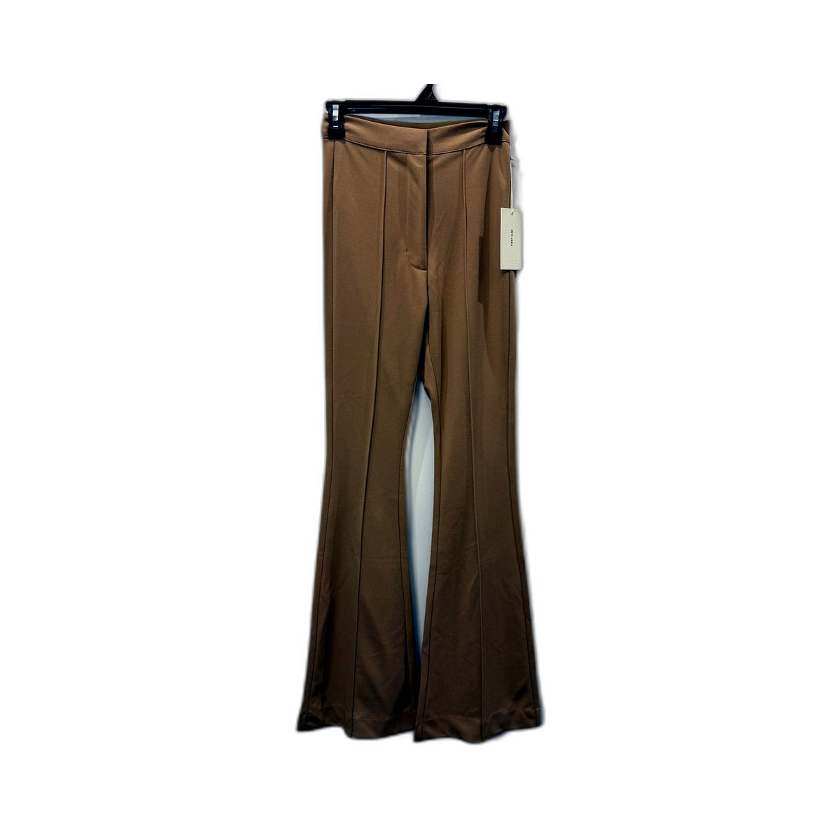 First MSE Womens Bootleg Flare Pants High Waisted Tan XS NEW
