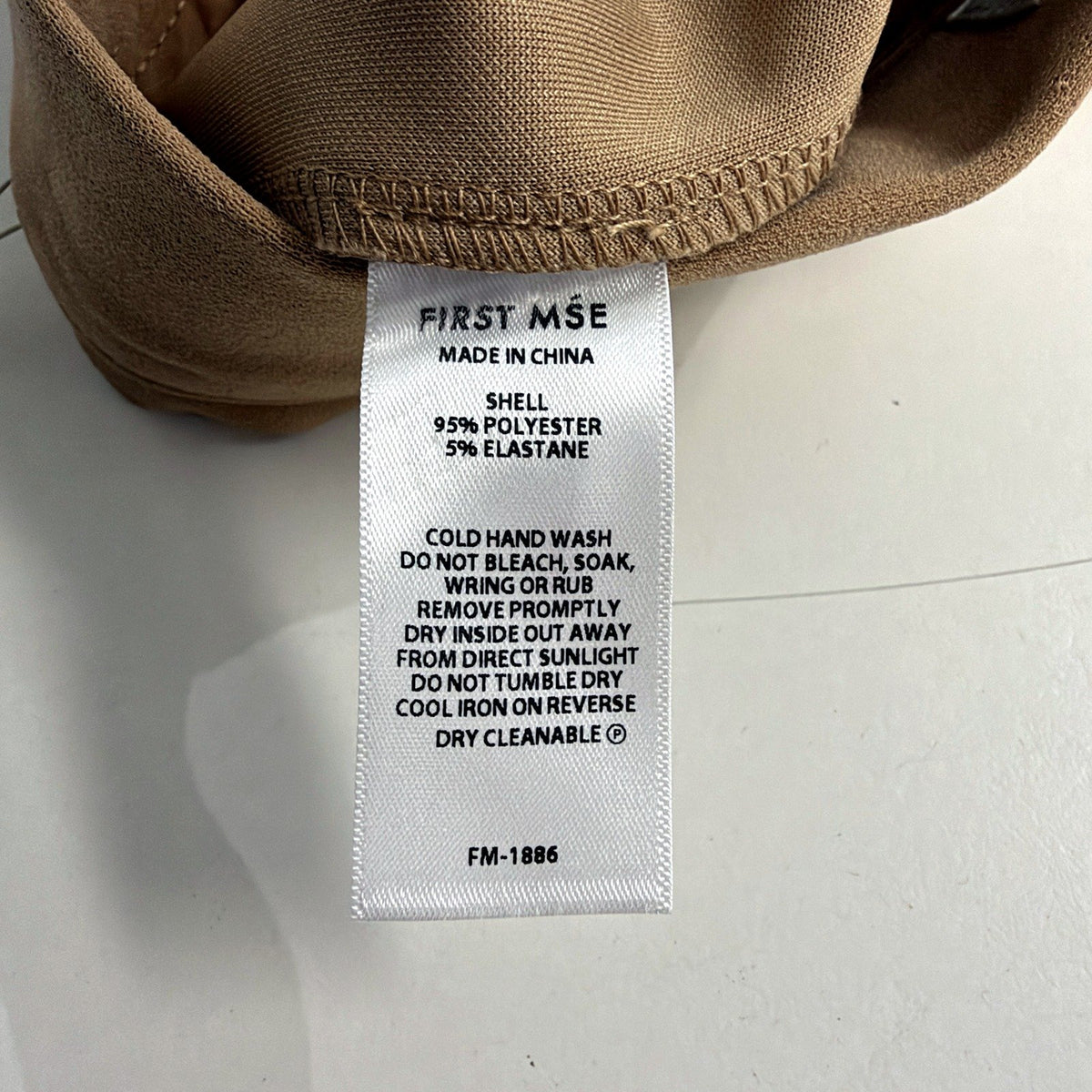 First MSE Womens Bootleg Flare Pants High Waisted Tan XS NEW