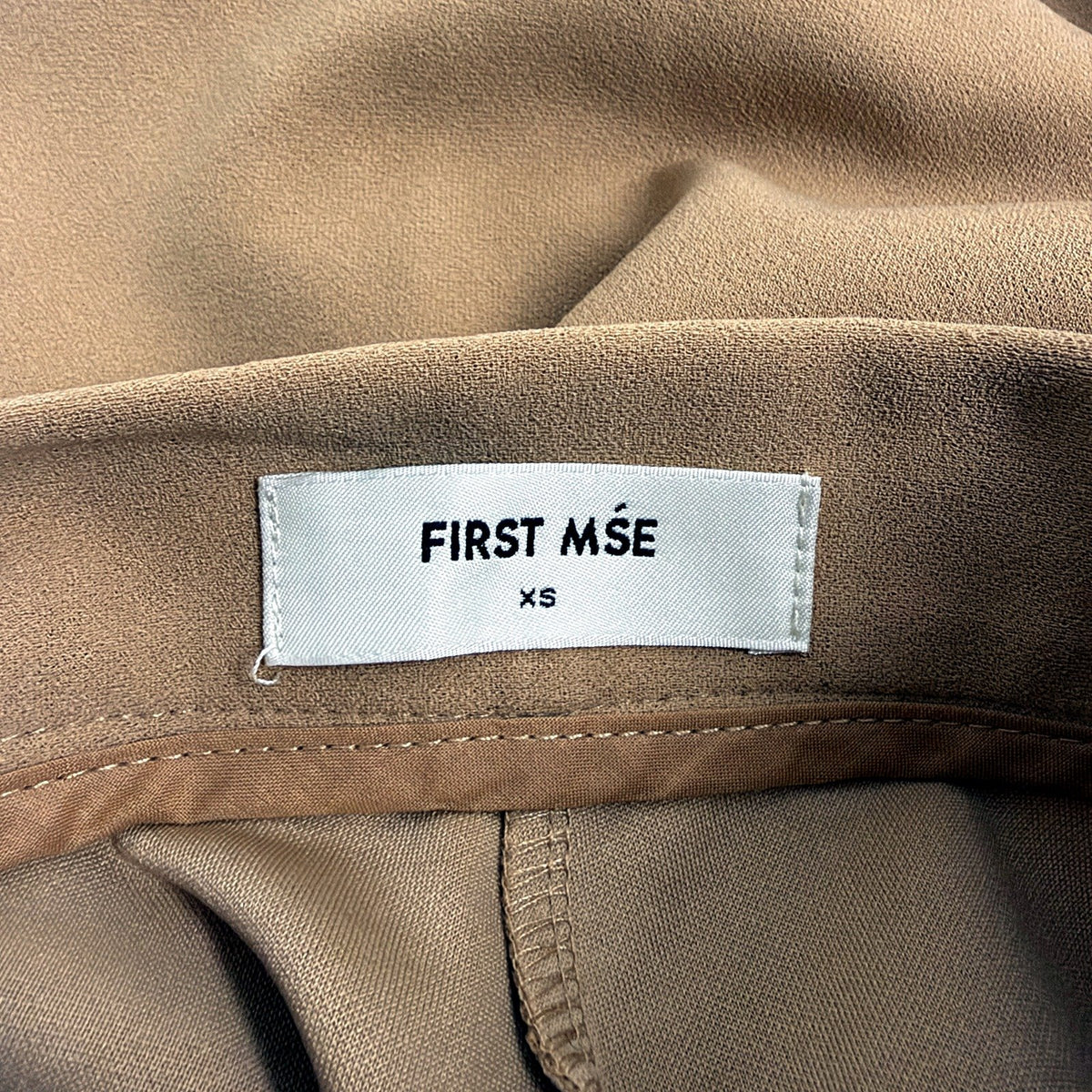 First MSE Womens Bootleg Flare Pants High Waisted Tan XS NEW