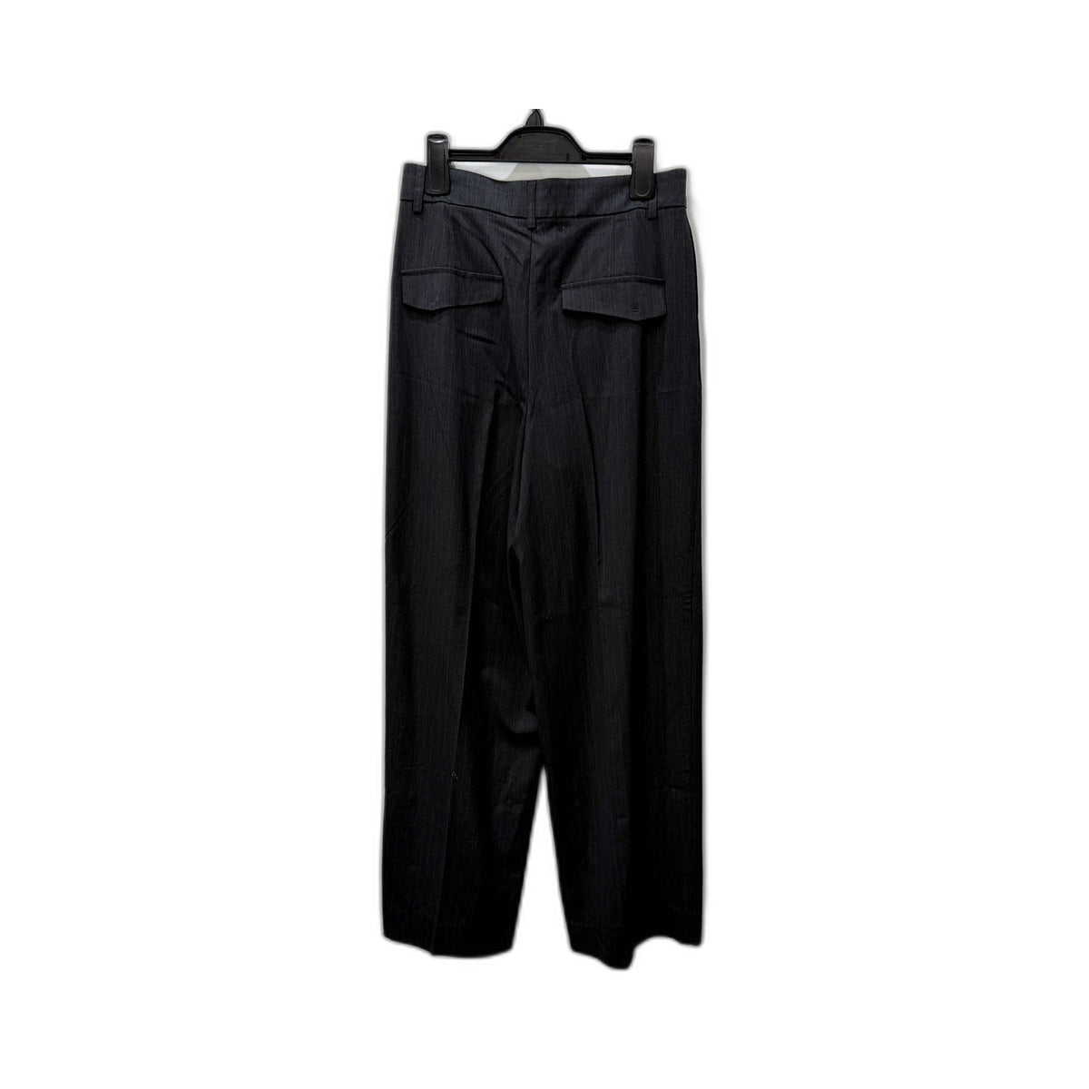 Zara Womens Wide Leg Trousers Charcoal Gray Tailored XS NEW