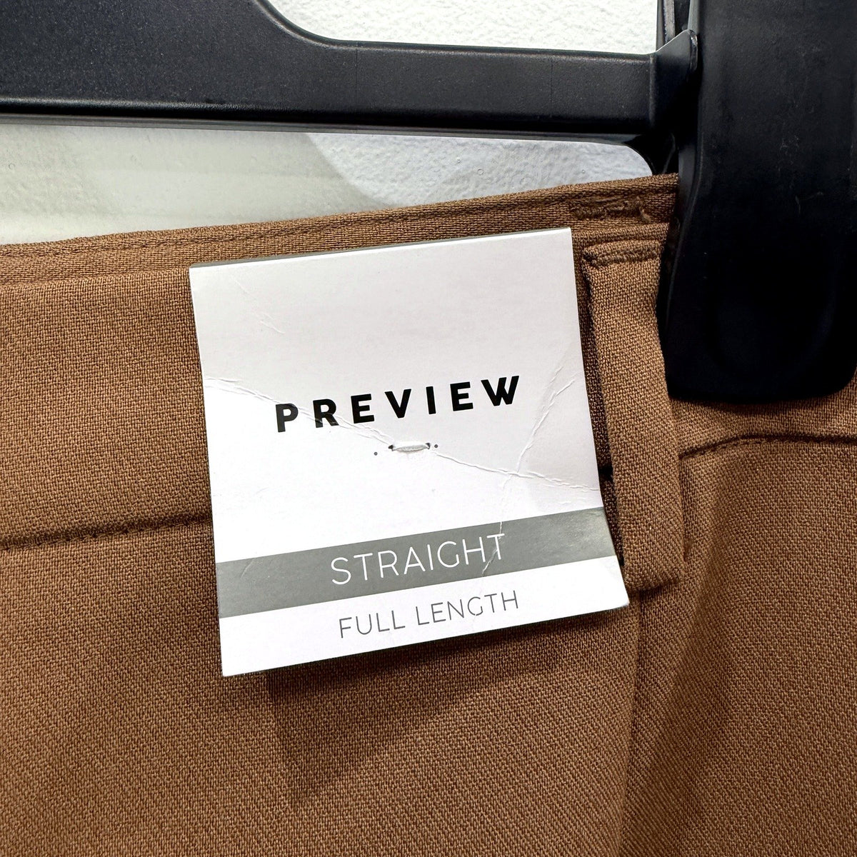 Preview Womens Tailored Straight Leg Pants Brown Size 18 - NEW
