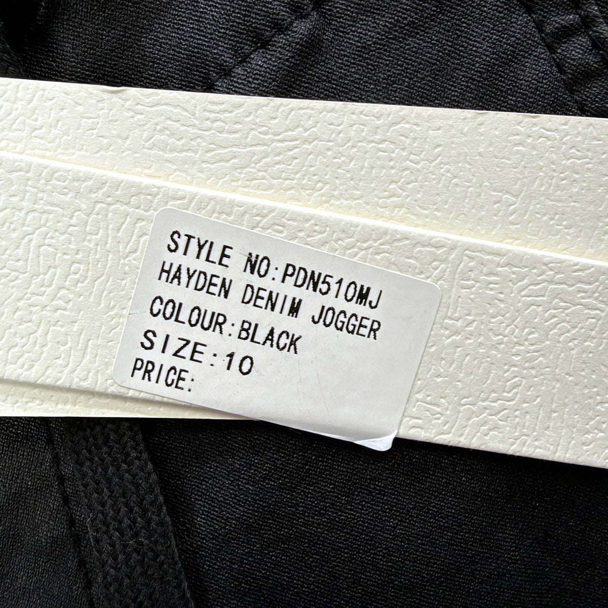 Monaco Jeans Womens Black Denim Jogger Pants Stretch Tapered Size 10 NEW