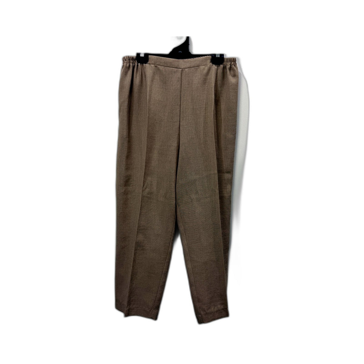 David Womens Linen Pants Elastic Waist Taupe Beige Size 20 NEW