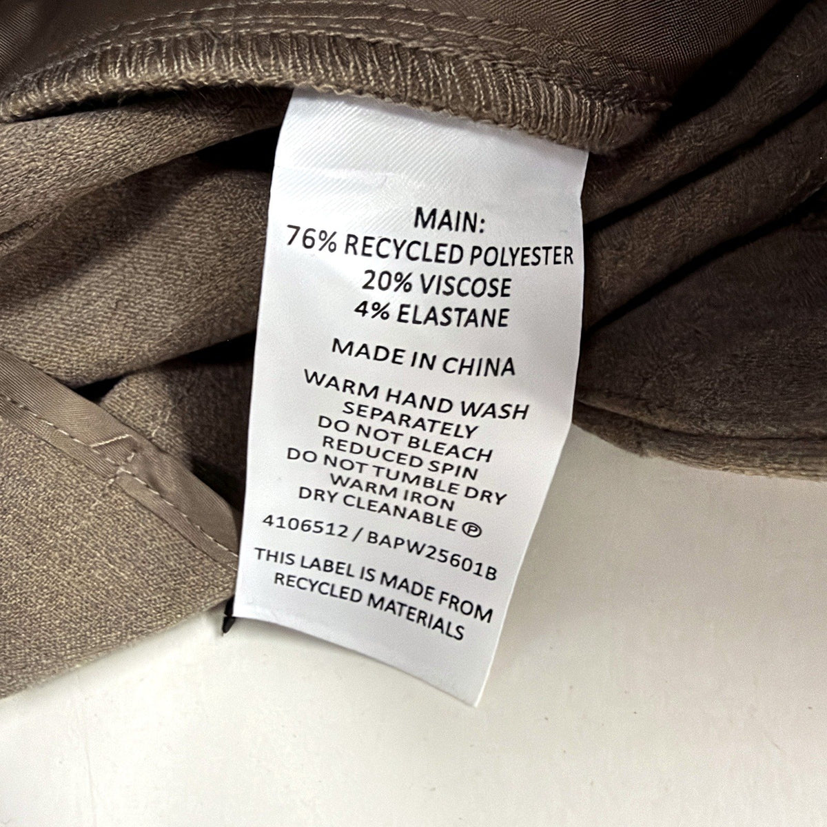 Basque Petite Womens Pleated High-Waisted Dress Pants Taupe Size 10 NEW