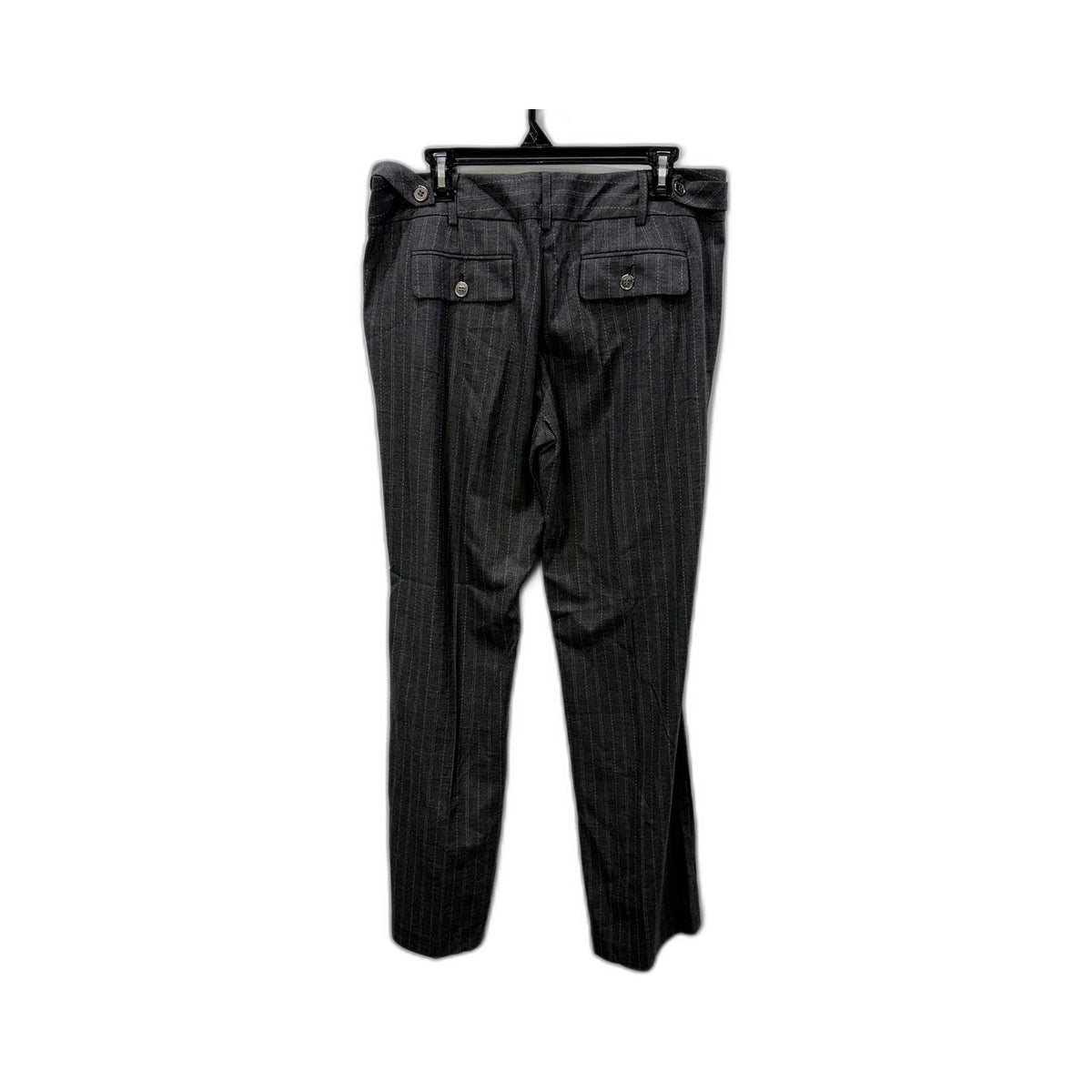 Danini Womens Dress Pants Charcoal Gray Pinstripe Size 18