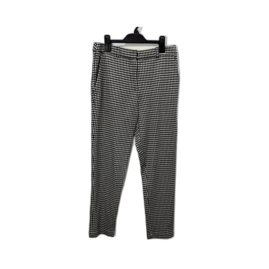 Perri Cutten Womens Black White Houndstooth Trousers Size 10