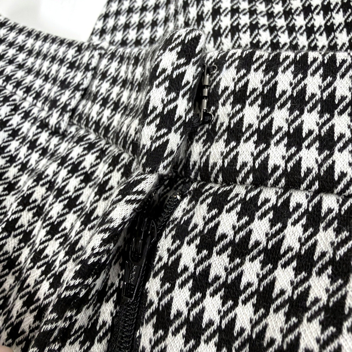 Perri Cutten Womens Black White Houndstooth Trousers Size 10