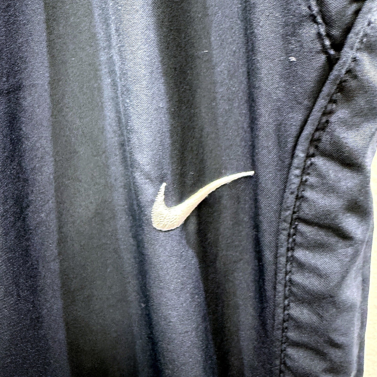 Nike Mens Track Pants Navy Blue Athletic with Zippers Large