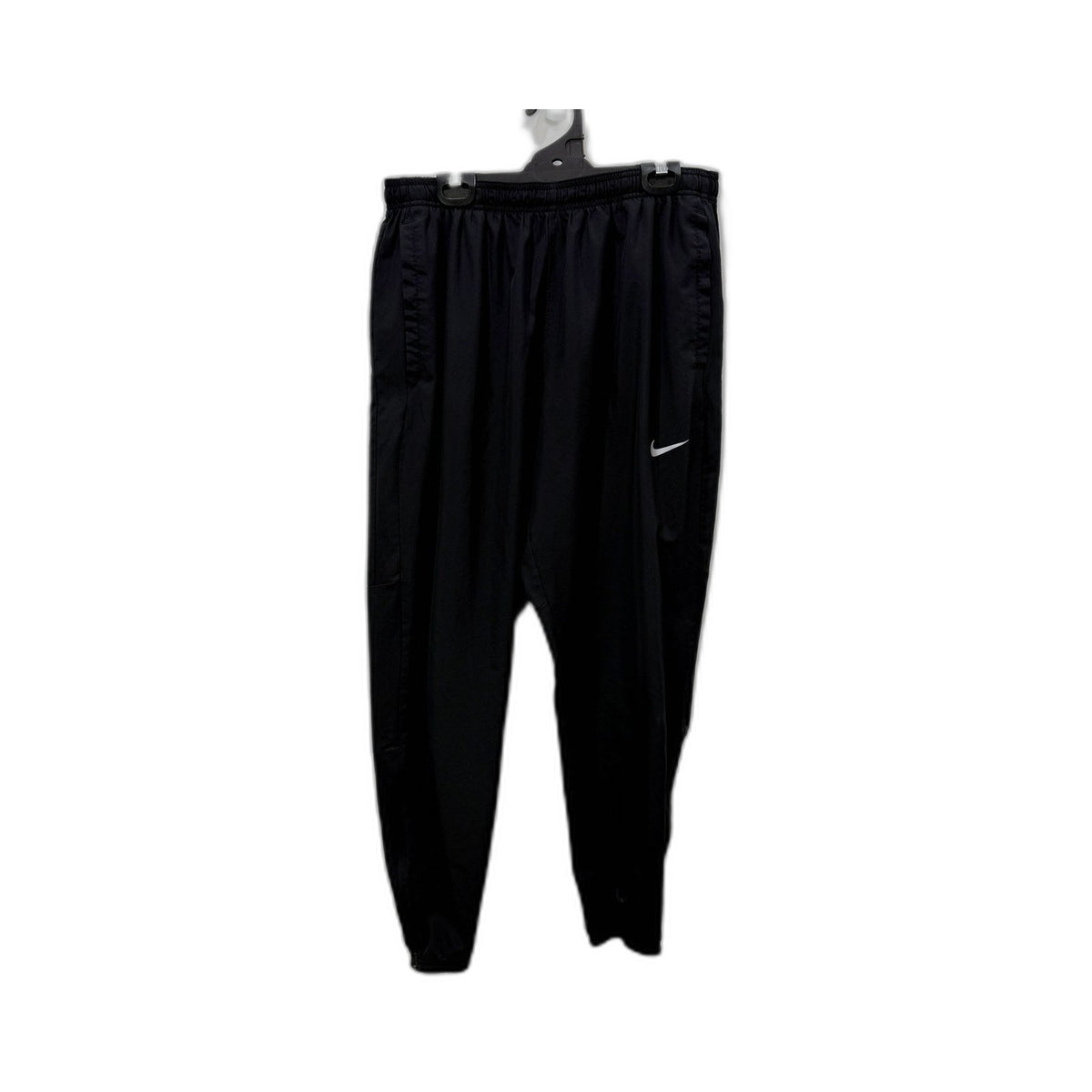 Nike Mens Black Track Pants Dri-Fit Ankle Zip Joggers Size M