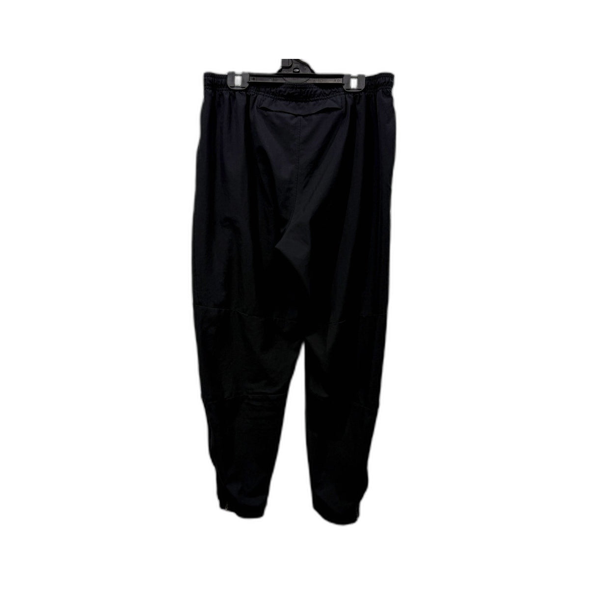 Nike Mens Black Track Pants Dri-Fit Ankle Zip Joggers Size M