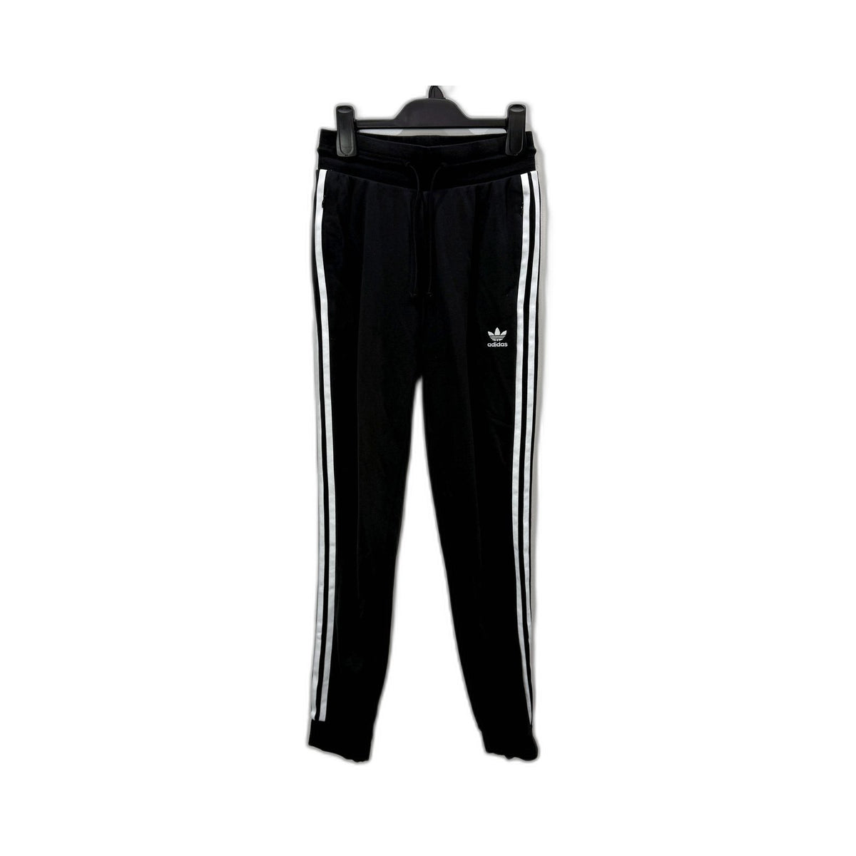 Adidas Womens Black Slim Fit Track Pants Athletic Joggers Size 6