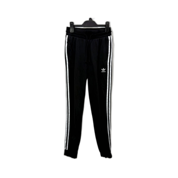 Adidas Womens Black Slim Fit Track Pants Athletic Joggers Size 6