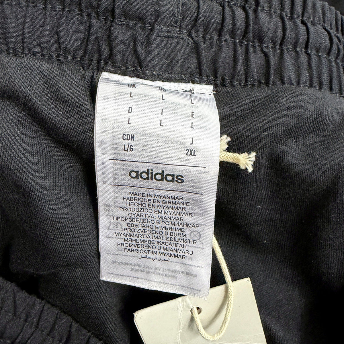 Adidas Mens Samson Track Pants Black White Stripe Size L IL6659 NEW