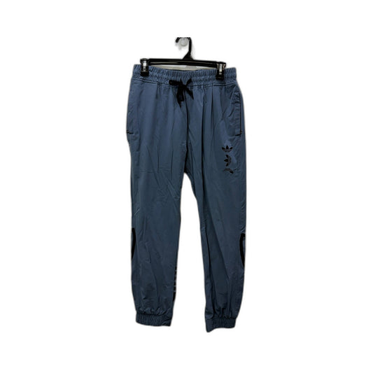 Adidas Mens Originals Blue Track Pants Striped Joggers Medium