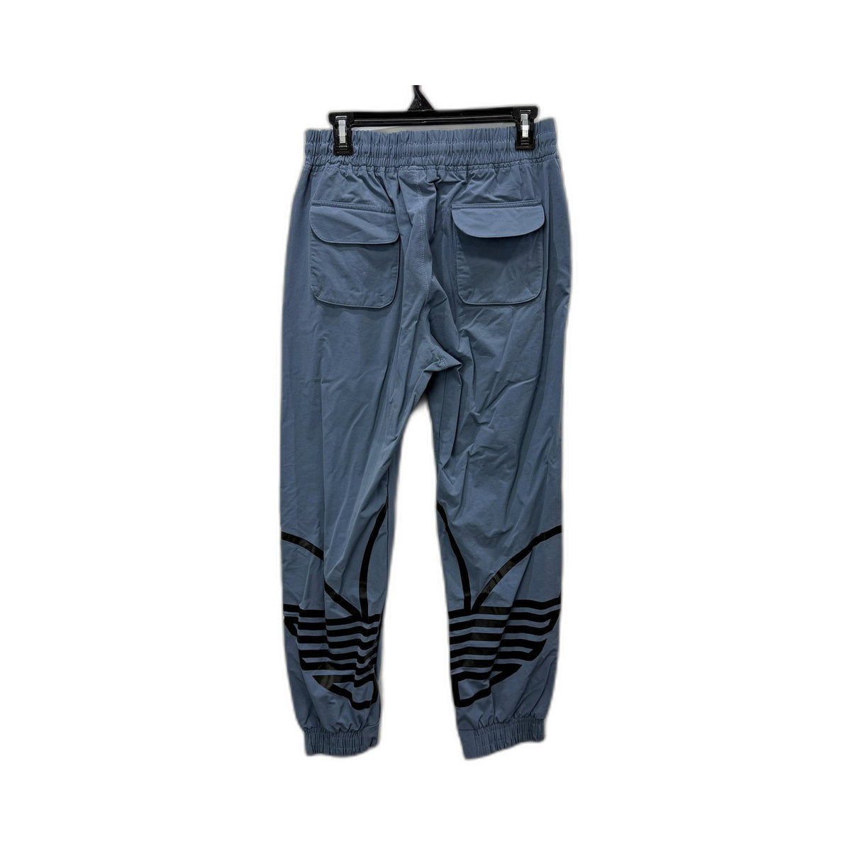 Adidas Mens Originals Blue Track Pants Striped Joggers Medium