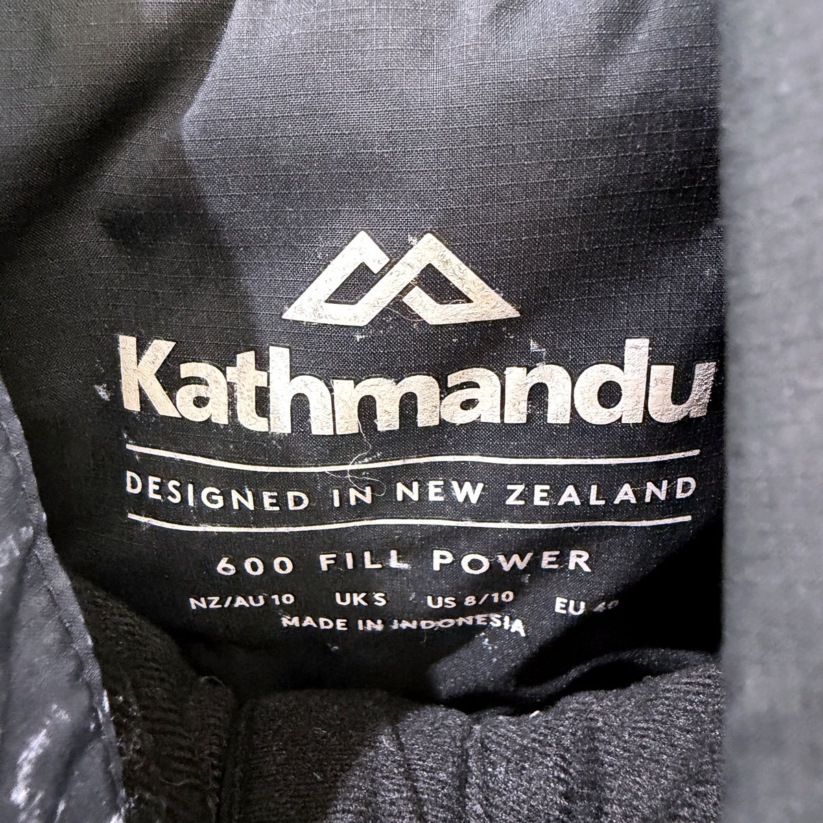 Kathmandu Womens EPIQ Down Vest Sleeveless Puffer Black Size 10