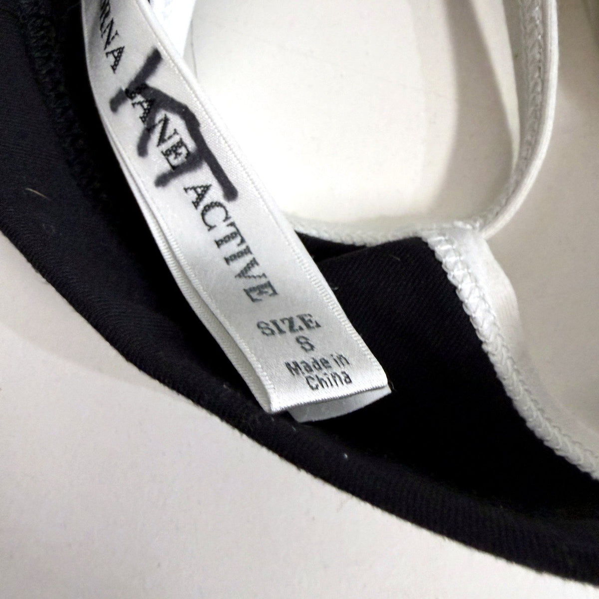 Lorna Jane Active Womens Padded Bra Black White Trim Size 6