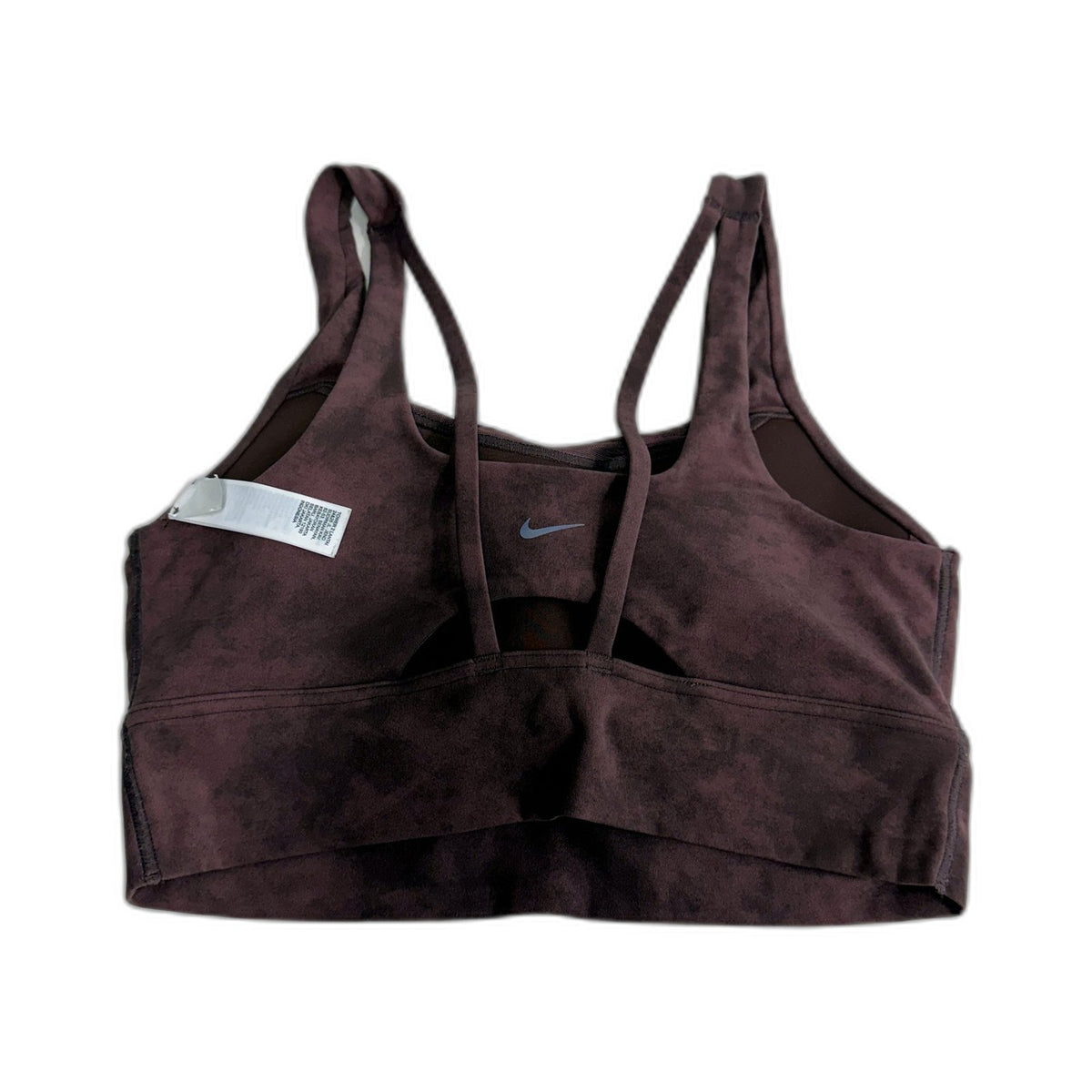 Nike Womens Padded Sports Bra Racerback Athletic Mauve Size S