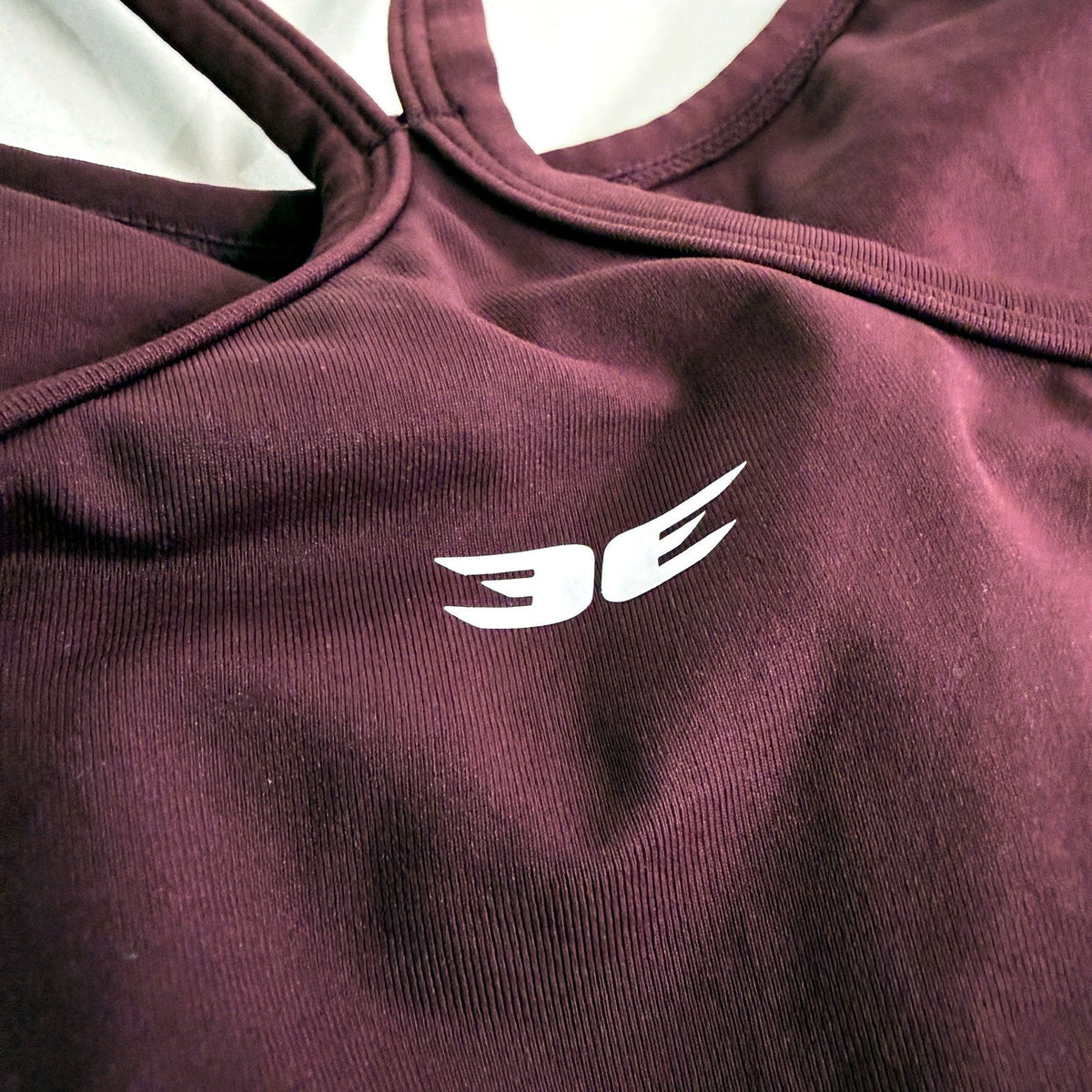 Elite Eleven Womens Padded Sports Bra Burgundy Athletic Support Size L