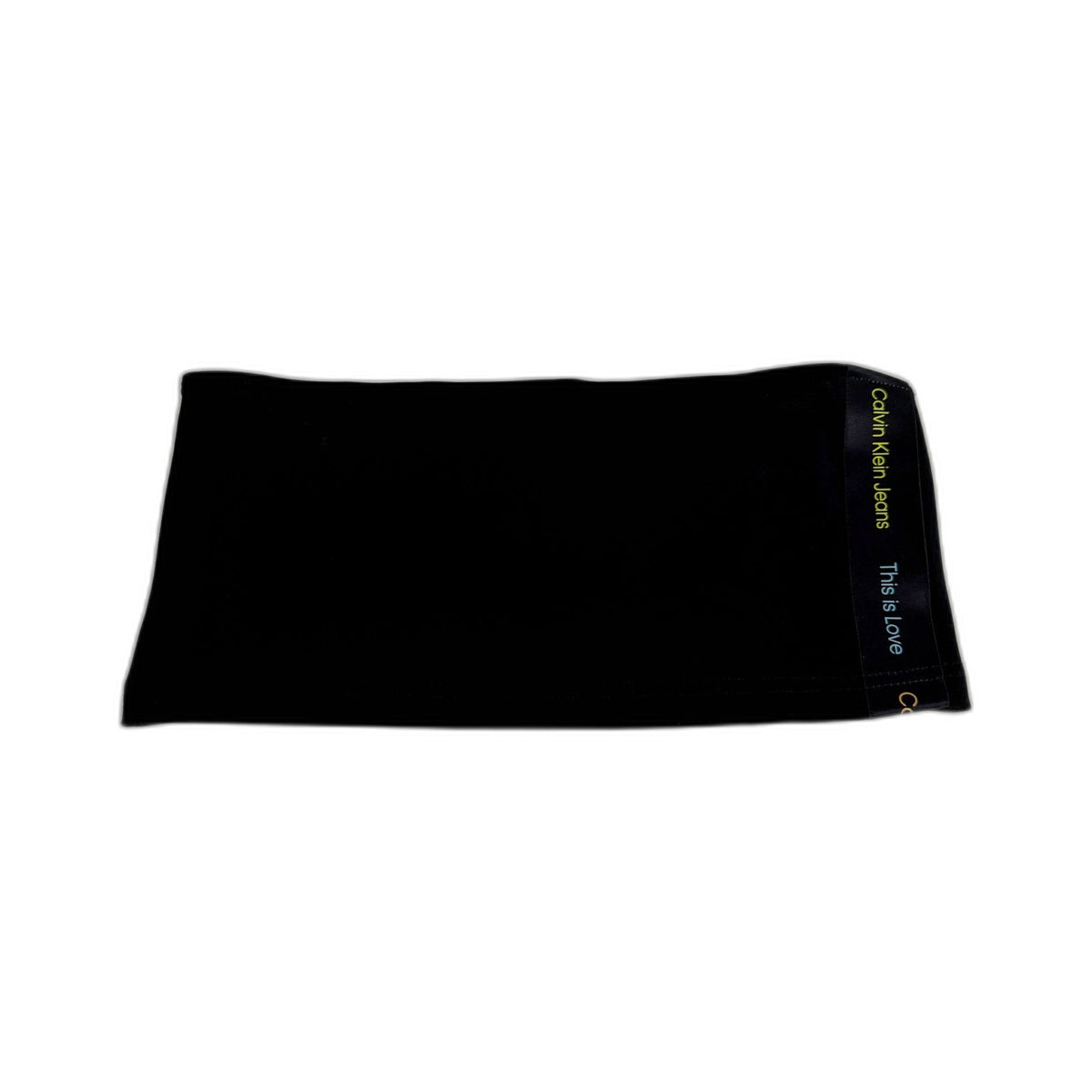 Calvin Klein Jeans Womens Black Tube Top Elastic Headband Size L NEW