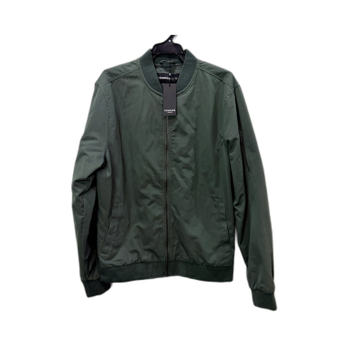 Connor Mens Bomber Jacket Lightweight Nylon Sage Green Size M NEW