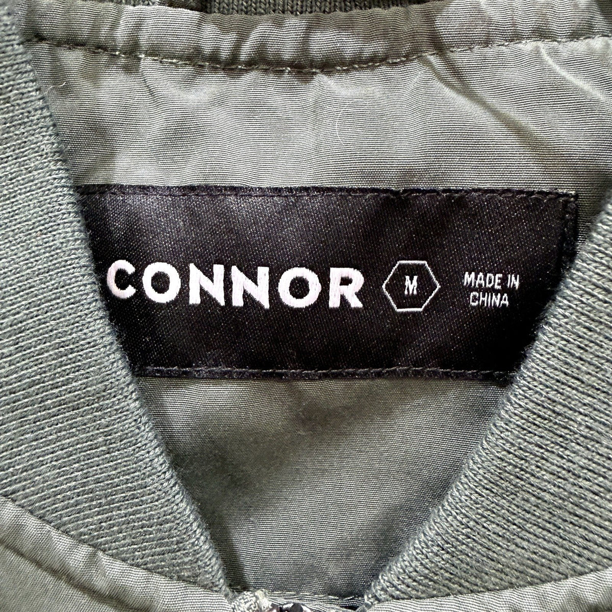 Connor Mens Bomber Jacket Lightweight Nylon Sage Green Size M NEW