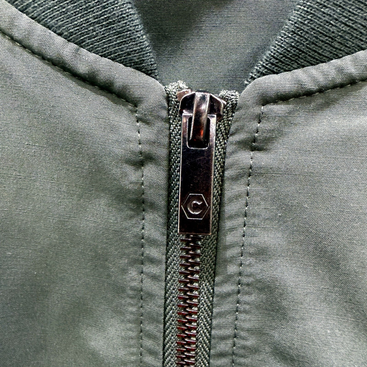 Connor Mens Bomber Jacket Lightweight Nylon Sage Green Size M NEW