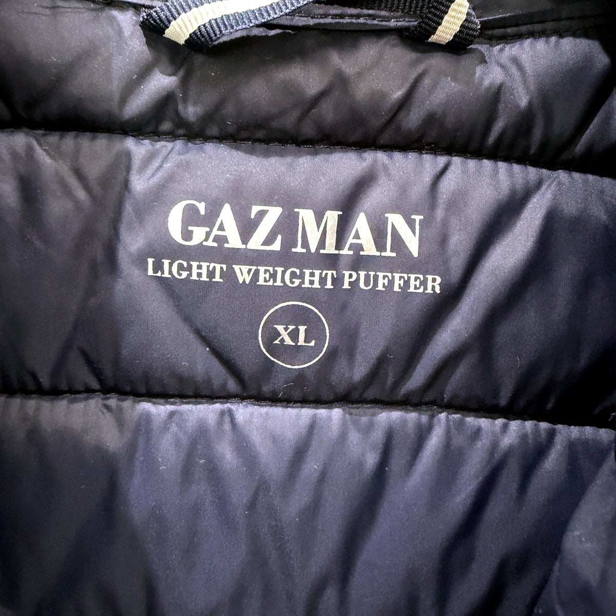 Gazman Mens Puffer Vest Lightweight Quilted Sleeveless Navy Blue Size XL
