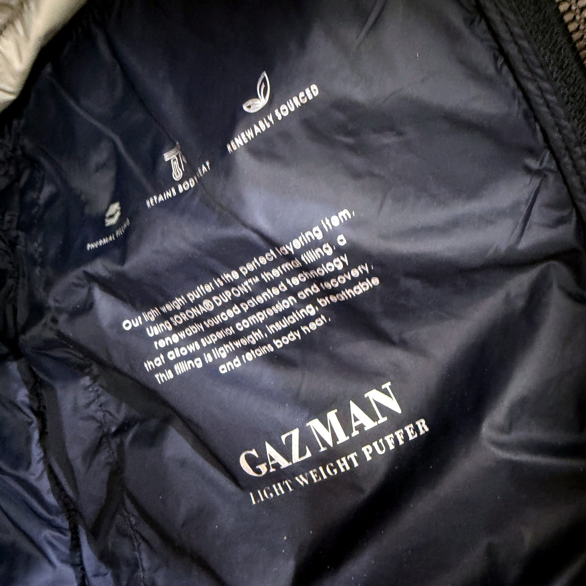 Gazman Mens Puffer Vest Lightweight Quilted Sleeveless Navy Blue Size XL
