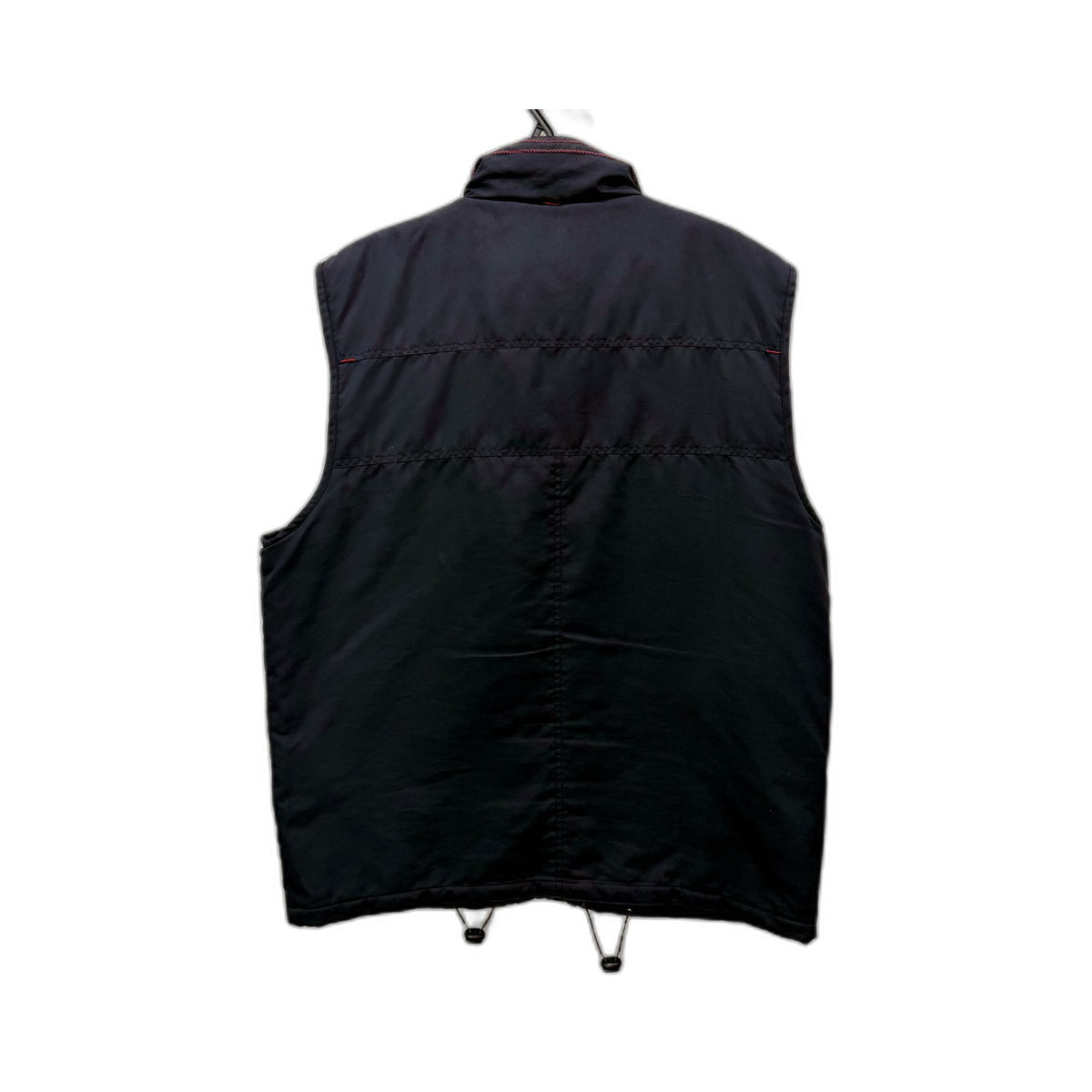 Duchamp Mens Quilted Puffer Vest Sleeveless Navy Blue Size L