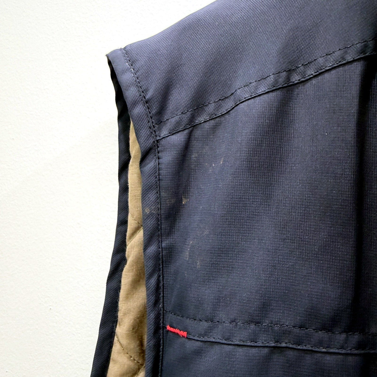 Duchamp Mens Quilted Puffer Vest Sleeveless Navy Blue Size L