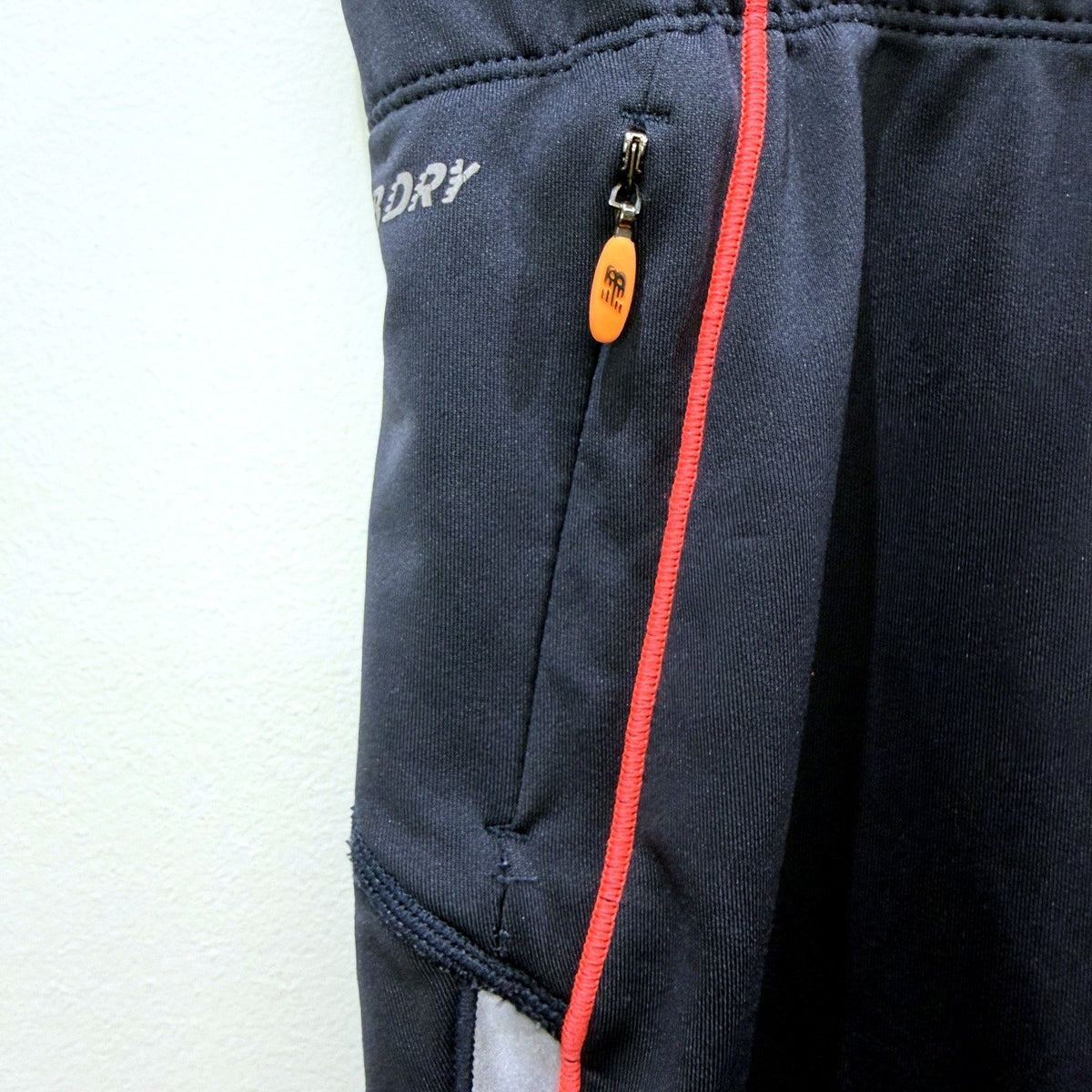 New Balance Womens Athletic Capri Leggings Navy Blue Orange Medium