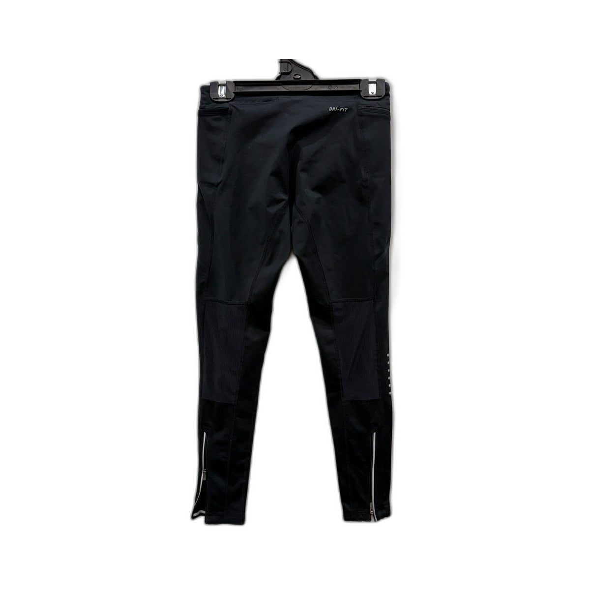 Nike Womens Dri-FIT Running Tights Black Ankle Zip XS