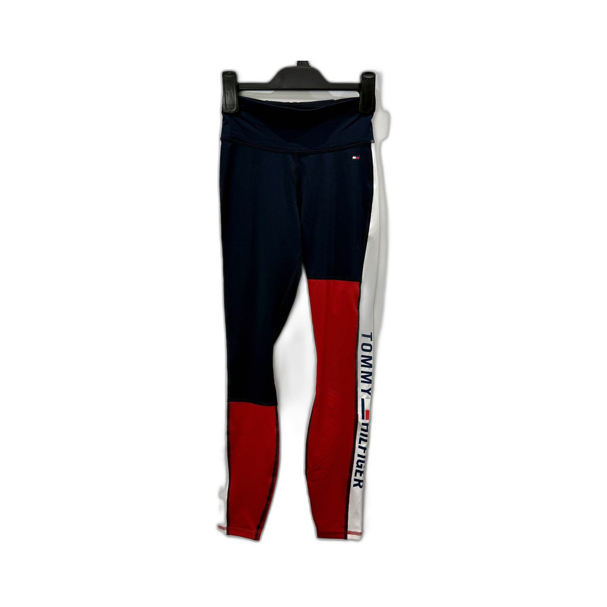 Tommy Hilfiger Sport Womens Multi Color Color Block Athletic Leggings XS NEW
