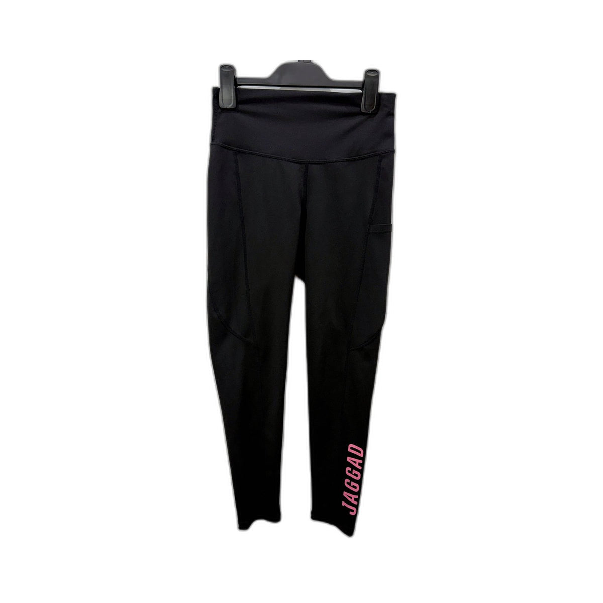 JAGGAD Womens High Waist Black Athletic Yoga Leggings by Size S
