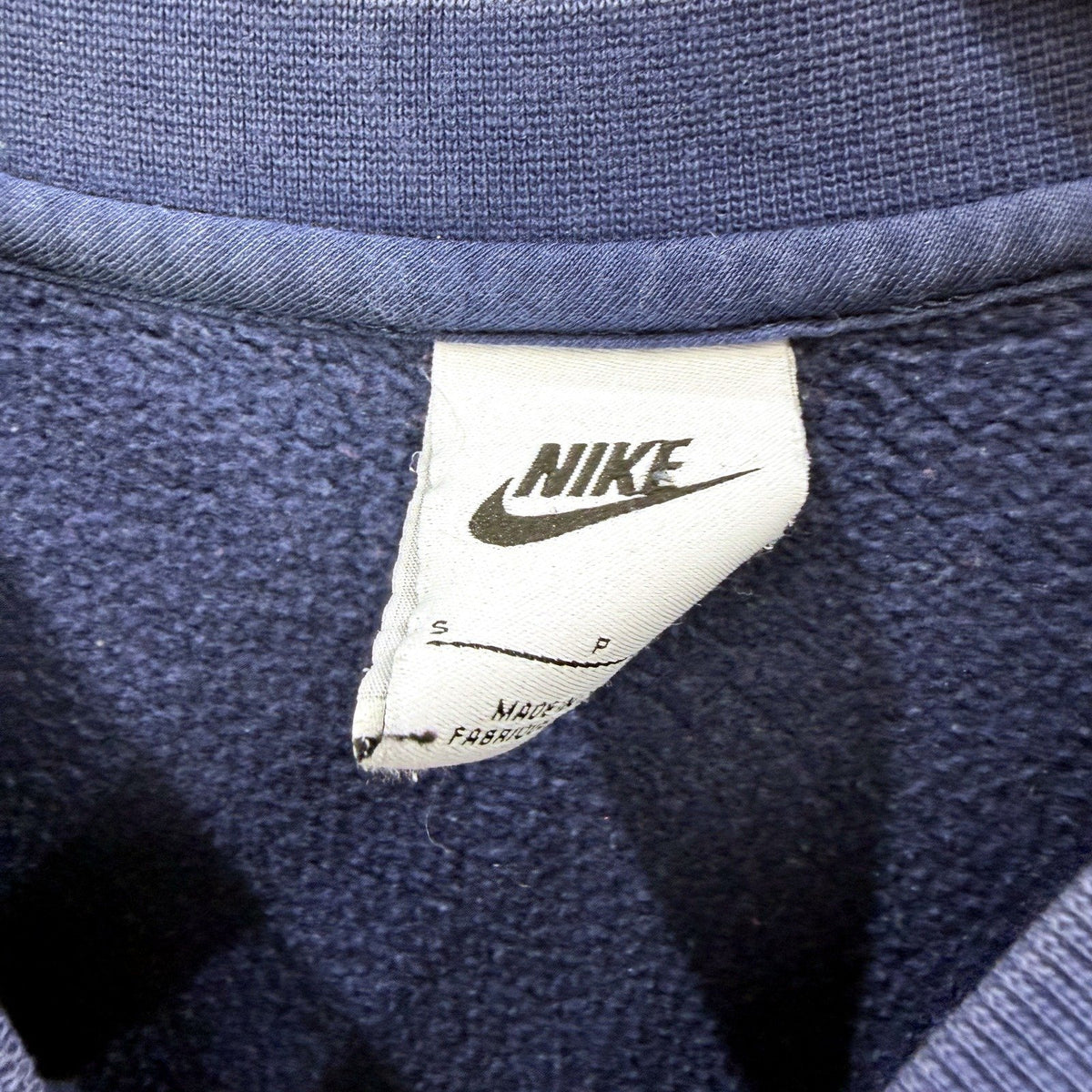Nike Mens Vintage Pullover Sweatshirt Navy Blue Size S 165/84A
