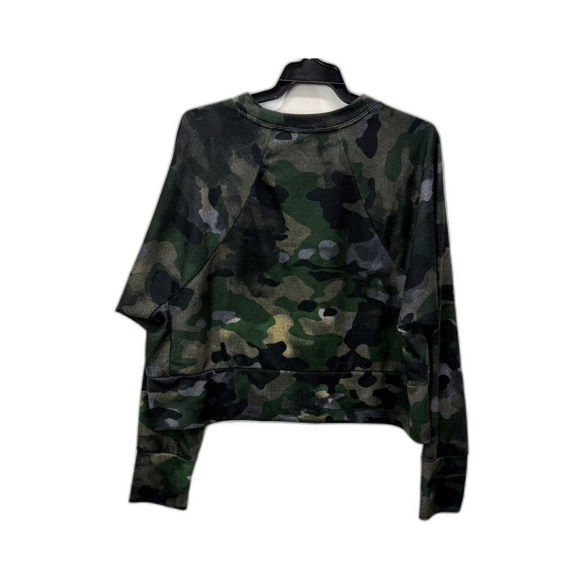 Nike Womens Crop Sweatshirt Camouflage Dri-Fit Athletic Size M